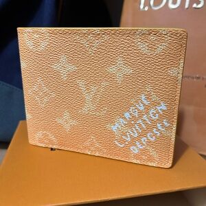 Louis Vuitton Men’s Bi-Fold Wallet "Marque L.Vuitton Déposée” Yellow